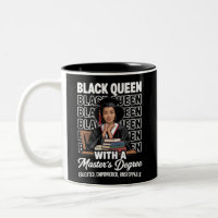 Black Queen Masters Degree Graduation Educated 
