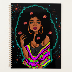 Black Queen Melanin Goddess African Sista Planner