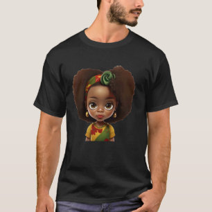 Black queen melanin poppin sista brown skin girls  T-Shirt