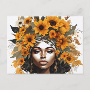 Black Queen melanin sista black girl magic sistas Postcard