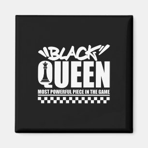 Black Queen Most Powerful Chess African American W Magnet