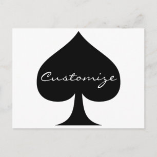 Black Queen of Spades Black Thunder_Cove Postcard