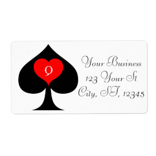 Black Queen of Spades Red Heart Thunder_Cove