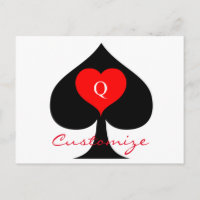 Black Queen of Spades Red Heart Thunder_Cove