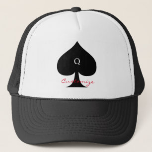 Black Queen of Spades Thunder_Cove Trucker Hat