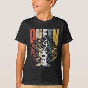Black Queen Pride for Women African American Power T-Shirt