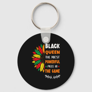 Black Queen The Most Powerful Piece Black History  Keychain