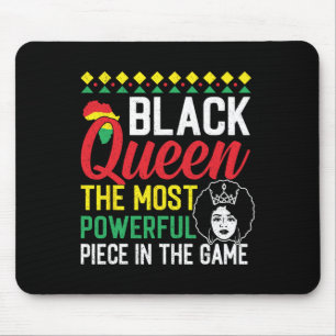 Black Queen The Most Powerful Piece Black History Mouse Pad