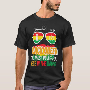Black Queen The Most Powerful Piece Black History  T-Shirt