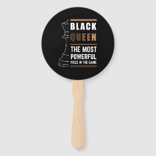 Black Queen The Most Powerful Piece In The Game 1 Hand Fan