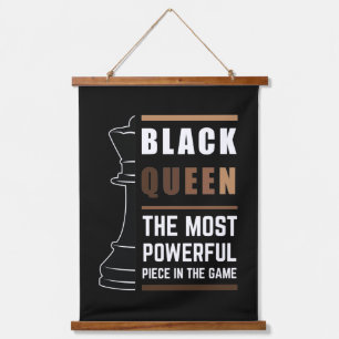 Black Queen The Most Powerful Piece In The Game 1 Hanging Tapestry