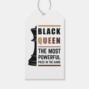 Black Queen The Most Powerful Piece In The Game 2 Gift Tags