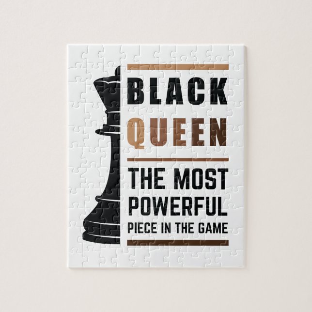 Black Queen The Most Powerful Piece In The Game 2 Jigsaw Puzzle (Vertical)