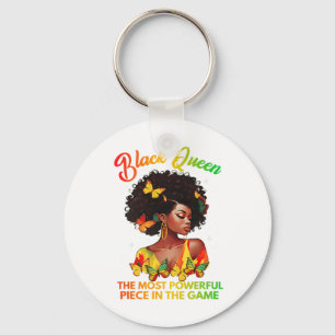 Black Queen The Most Powerful Piece In The Game Me Keychain