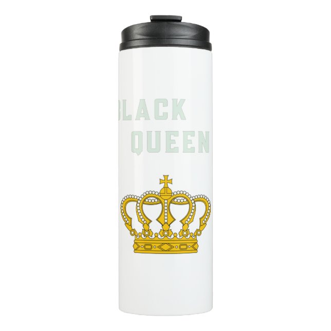 black queen thermal tumbler (Front)
