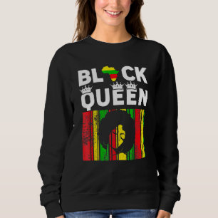 Black Queen Women Mom Girl Proud African American Sweatshirt