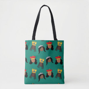 Black Queens shopping Sac Fourre-tout