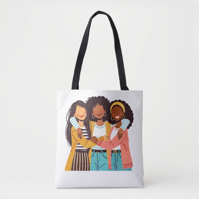 Black Queens Tote Bag (Front)