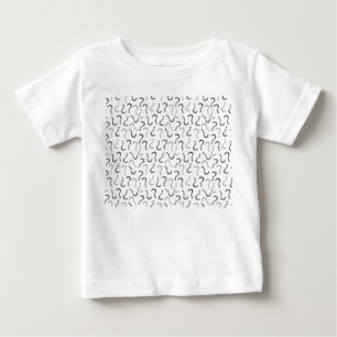 Black question mark seamless pattern baby T-Shirt