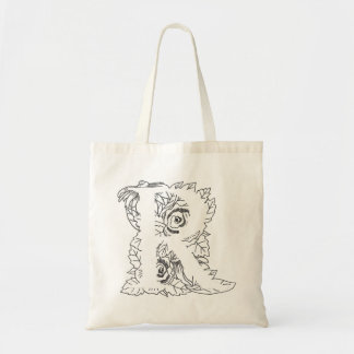 Black ‘R’ Design Tote Bag