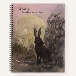 Black Rabbit of Inle Spiral Sketchbook Notebook