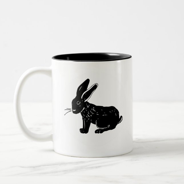 Black Rabbit SAV - logo carré tasse (Gauche)