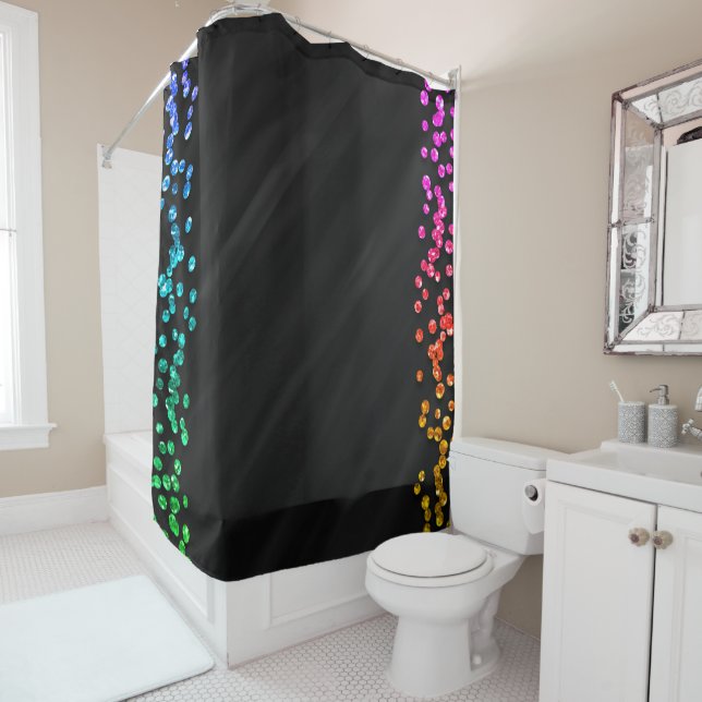 Black Rainbow Confetti Dots (In Situ)