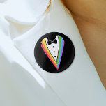 Black Rainbow Personalized Groomsmen Gay Pride 1 Inch Round Button<br><div class="desc">Black Rainbow Personalized Groomsmen Gay Pride Wedding</div>