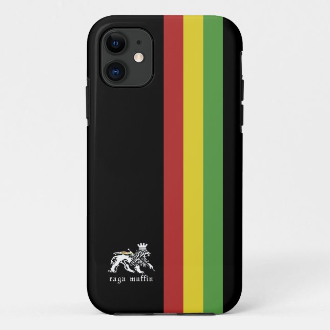 Black Rasta Stripe Iphone 5 Case (Back)