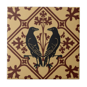 Black Raven Ceramic Tile