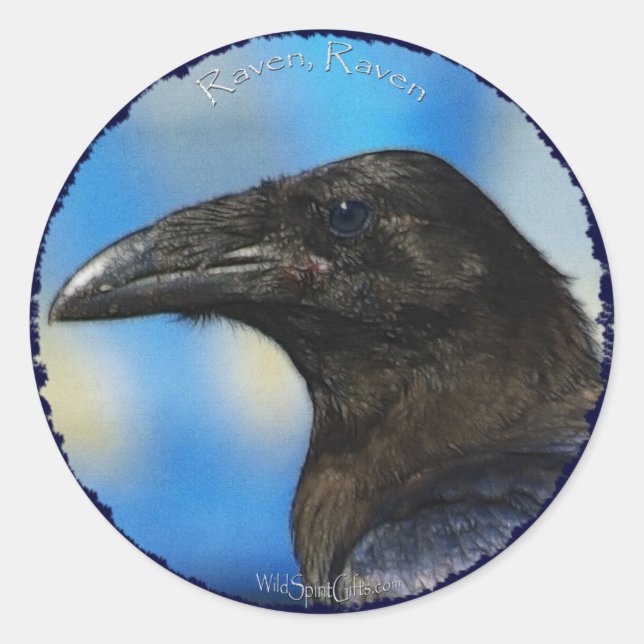 BLACK RAVEN Collection Classic Round Sticker (Front)