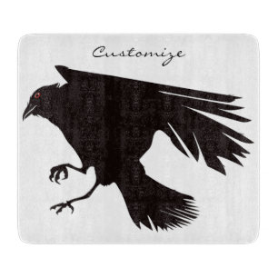 Black Raven Flying Thunder_Cove Cutting Board