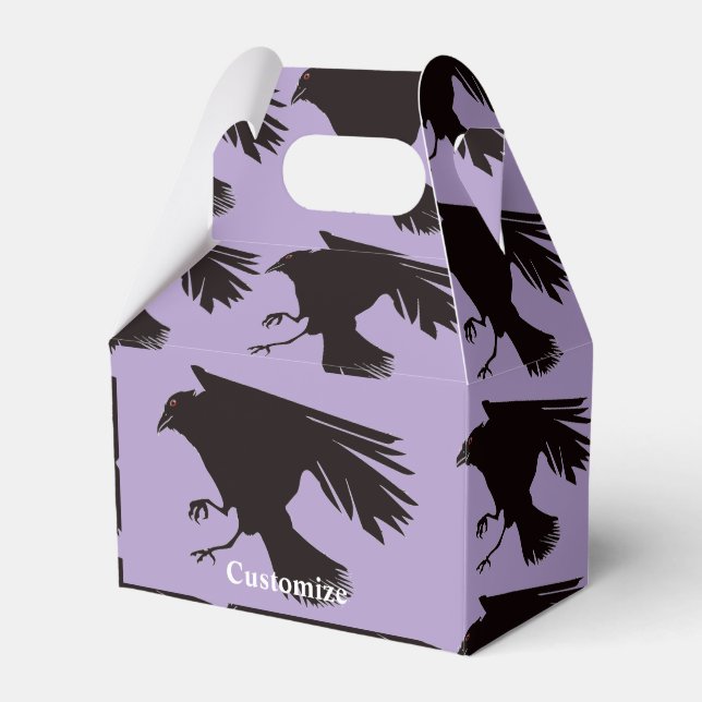 Black Raven Flying Thunder_Cove Favor Box (Front Side)