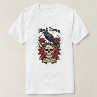 Black Raven Mysterious Gothic T-Shirt