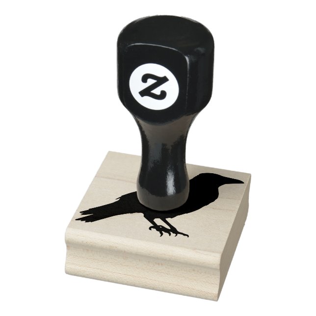 Black Raven Rubber Stamp (Stamp)