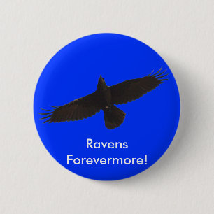 Black Raven Series 2 Inch Round Button