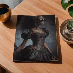 Black Raven Steampunk Vintage Victorian Lady Tissue Paper
