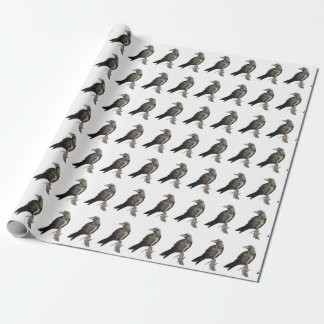 Black Raven Watercolor Wrapping Paper