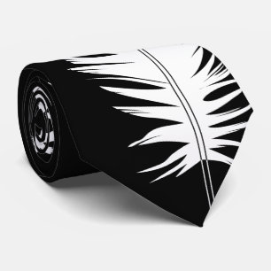 Black, Ravens and Feather Tie