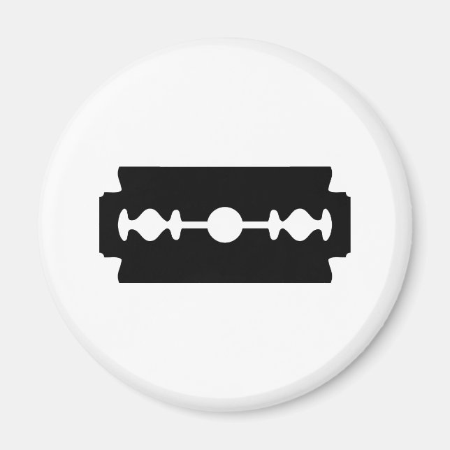 black razor blade magnet (Front)