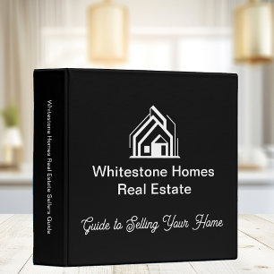 Black Real Estate Company Customized Realty Binder