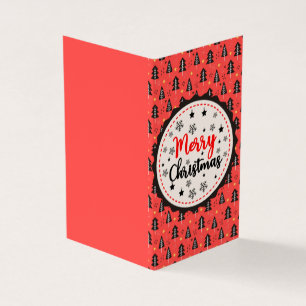 Black & Red 25 Pack Christmas Cards