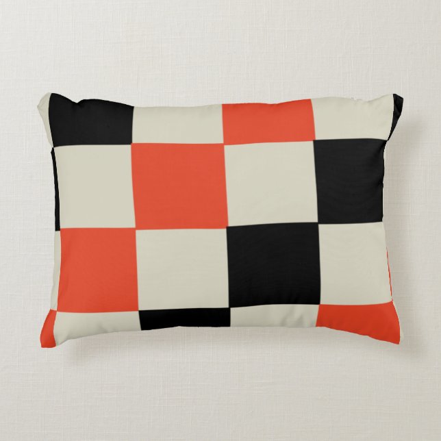 Black & Red    Accent Pillow (Front)