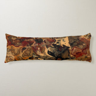 Black, Red and Rust Body Pillow