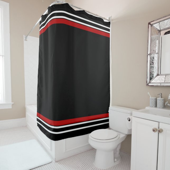 Black red and white stripes  (In Situ)