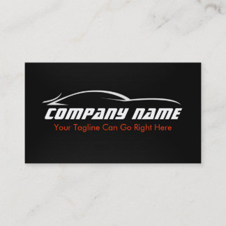 Black, Red, Car, Auto, Carbon Fibre Business Card