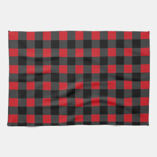 Black  & Red Checked Kitchen Towel