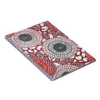 Black & Red Chrysanthemums Notebook