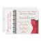 Black & Red Corset Lingerie Bridal Shower Invite