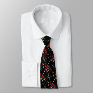 Black Red Fashion Tie